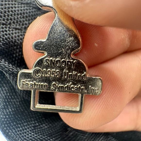 1980s Snoopy Vintage Lunch Box Handbag Cartoon‎ Character Black Small Bag. NWT - Picture 7 of 10